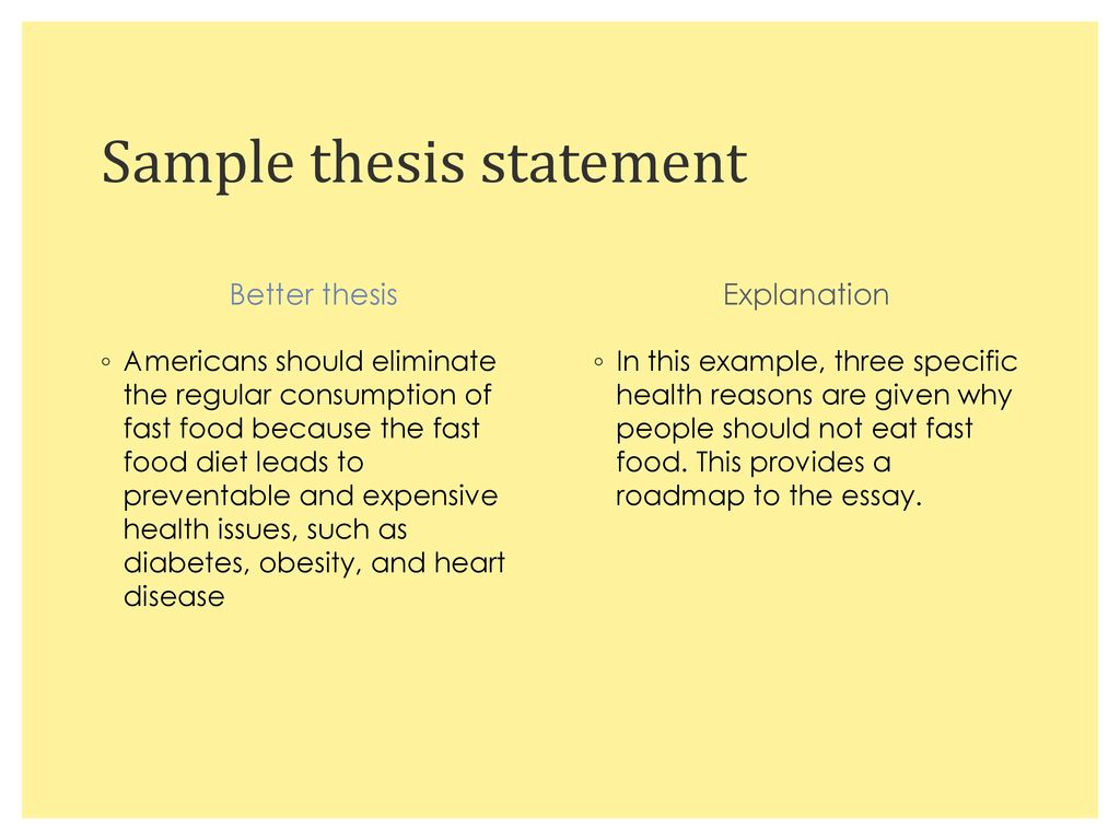 Thesis Statement For Diabetes